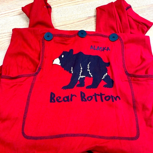 Lazy One One Piece Lounge Set Sz XS Button Flap - Picture 2 of 4